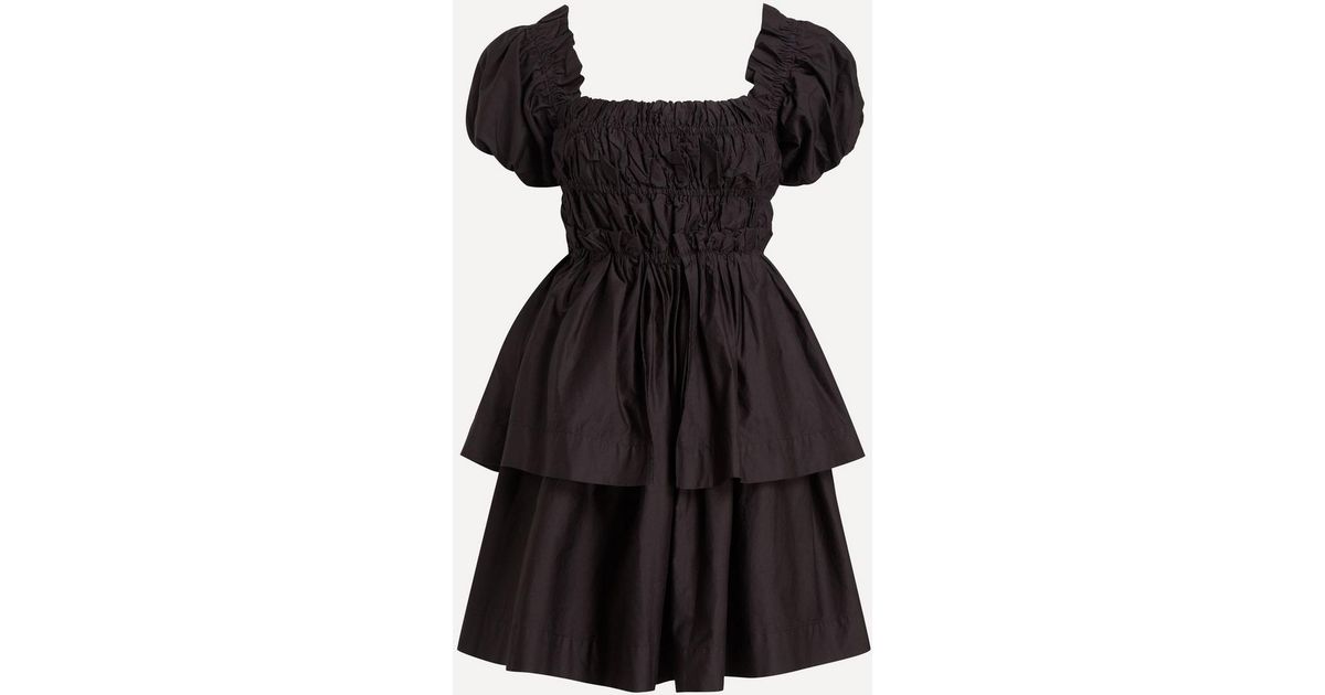 Damson Rx80 Damson Madder Lyza Mini Dress in Black | Lyst UK