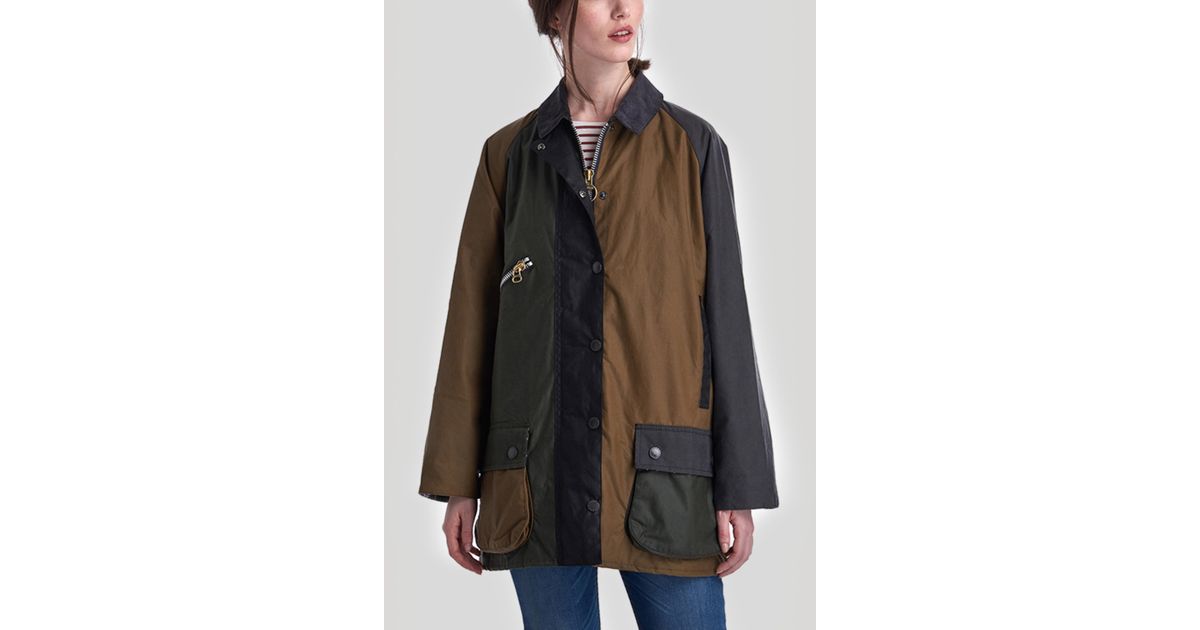 Barbour by alexachung patch waxed cotton jacket hotsell