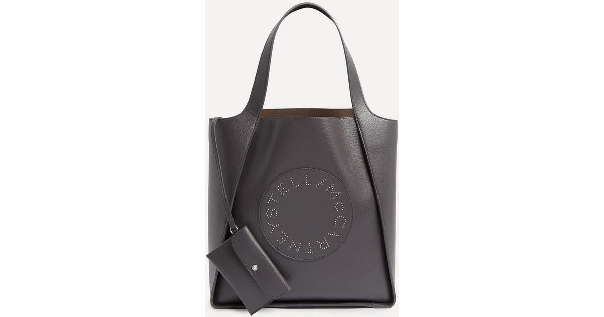 Stella McCartney Stella Logo Top Handle Tote Bag in Black Lyst UK
