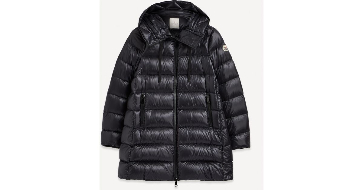 Moncler Women s Suyen Quilted Long Parka in Black Lyst UK