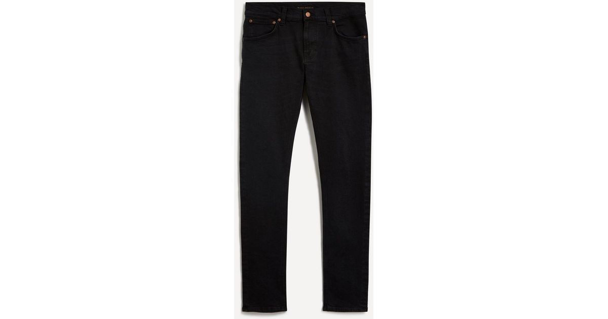 Nudie Jeans Tight Terry Jeans in Black for Men Lyst UK