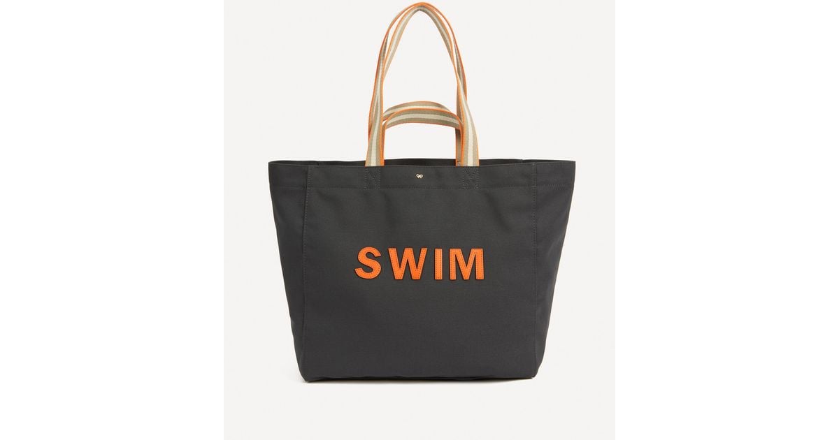 Anya Hindmarch Swim Household Recycled Canvas Tote Bag Lyst