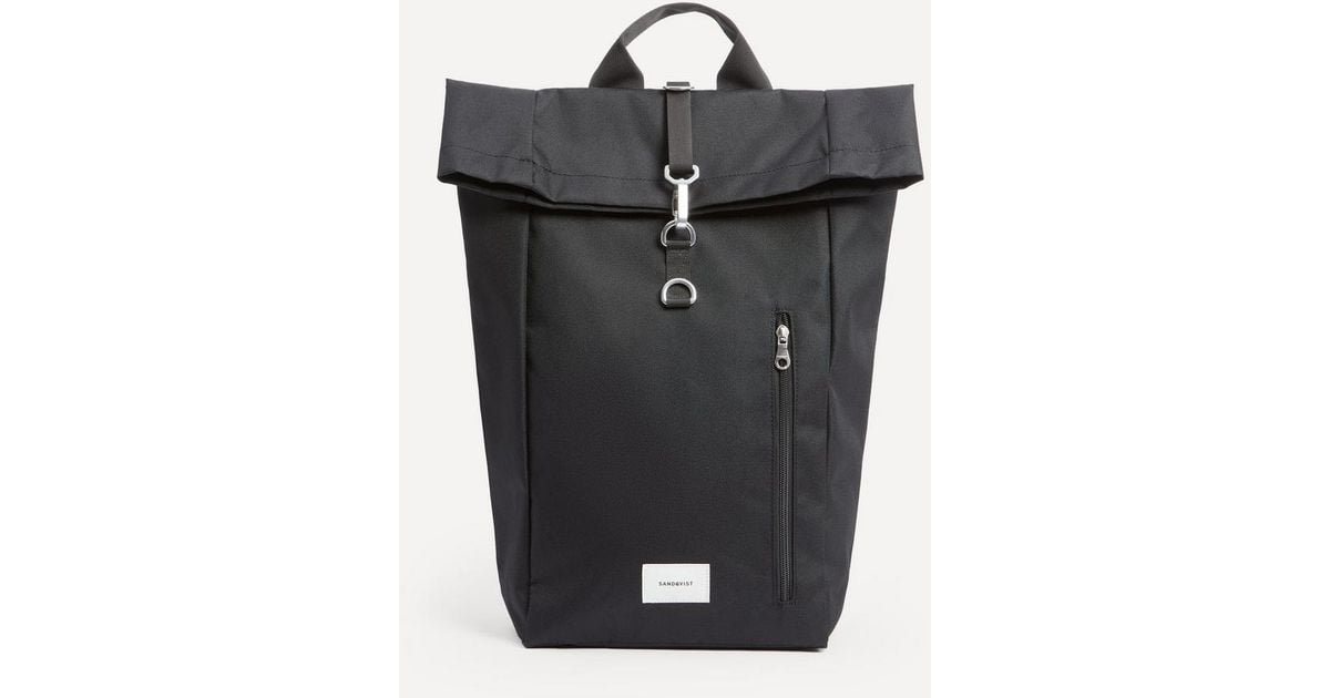 Sandqvist Ground Rolltop Backpack L in Black for Men | Lyst