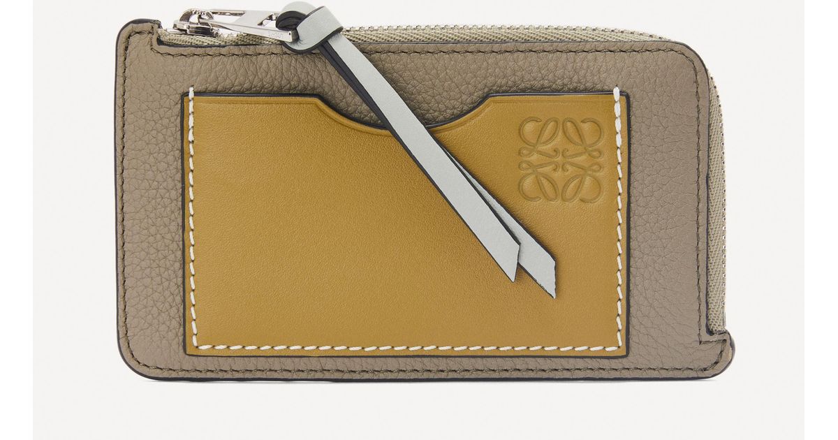 Loewe Leather Coin Card Holder in Green | Lyst UK