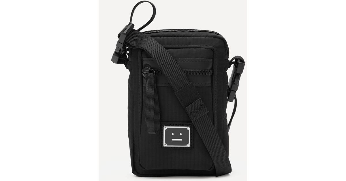 Acne Studios Logo Plaque Pocket Bag in Black - Lyst