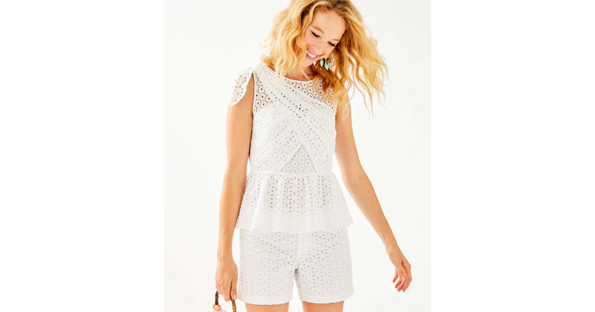lilly pulitzer peplum top
