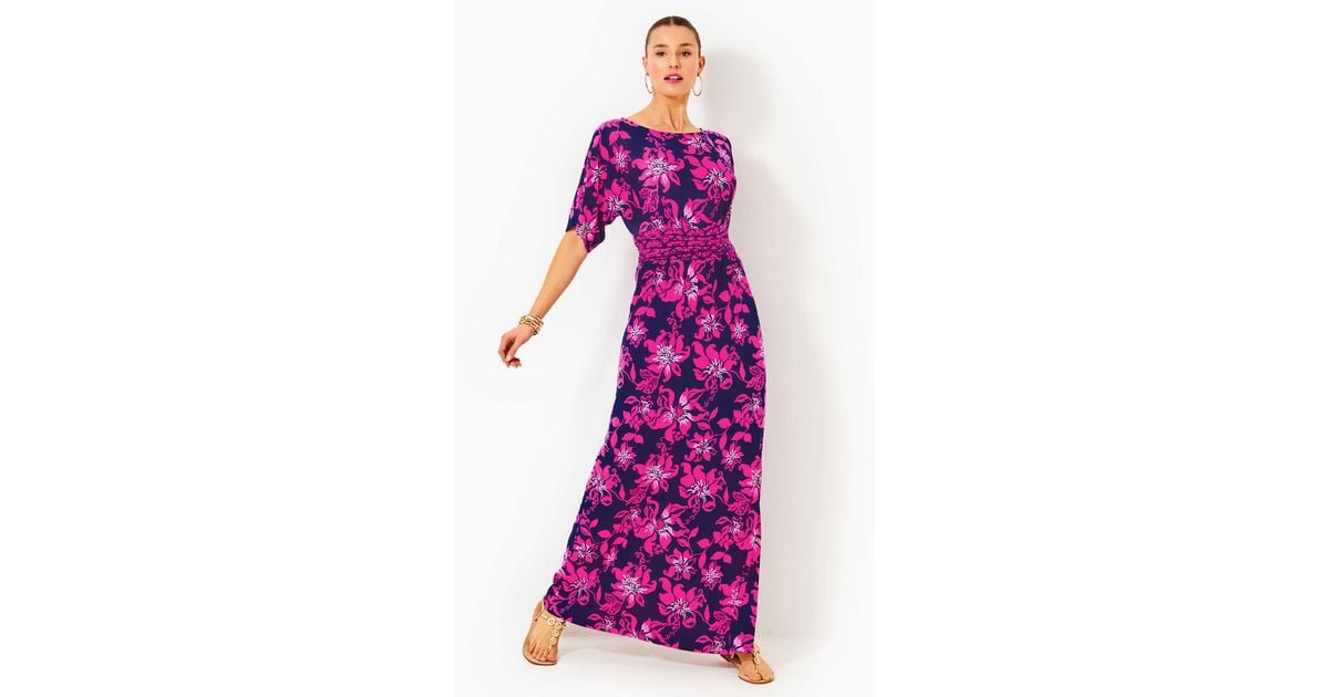 Dress Casual Maxi By Lilly Pulitzer In Blue, Size: Xs