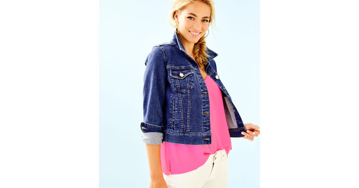 Lilly Pulitzer Seaspray Denim Jacket in 