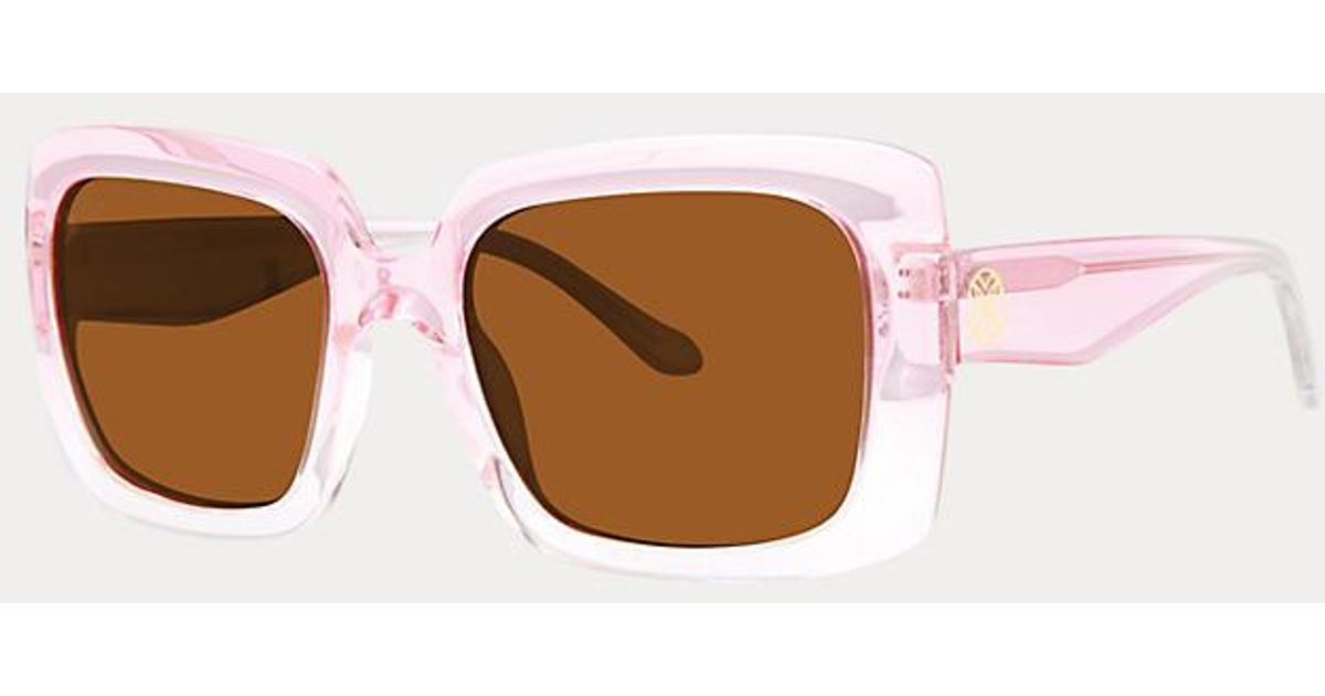 Lilly Pulitzer Pink Oval Sunglasses Gradient Lenses June Eyeglasses Frames by Lilly Pulitzer main image 3