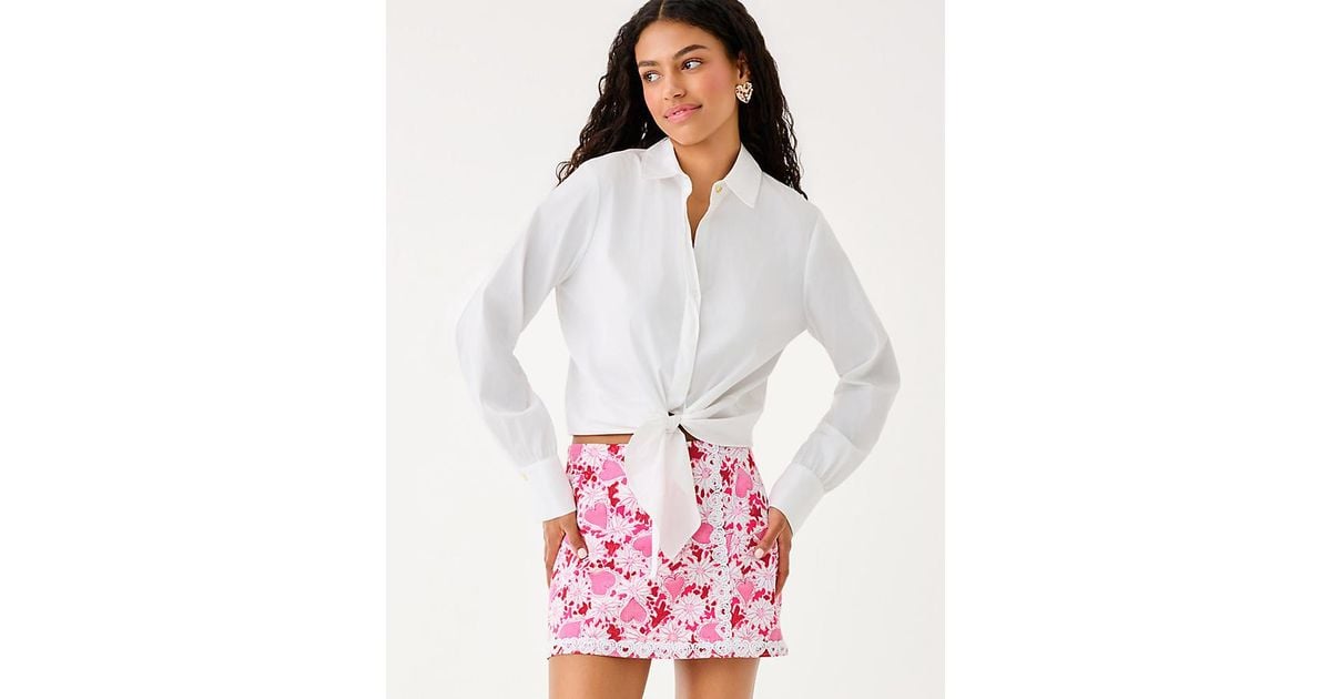 Plizer Mini Lilly Pulitzer Michelina Mini Skort in White | Lyst