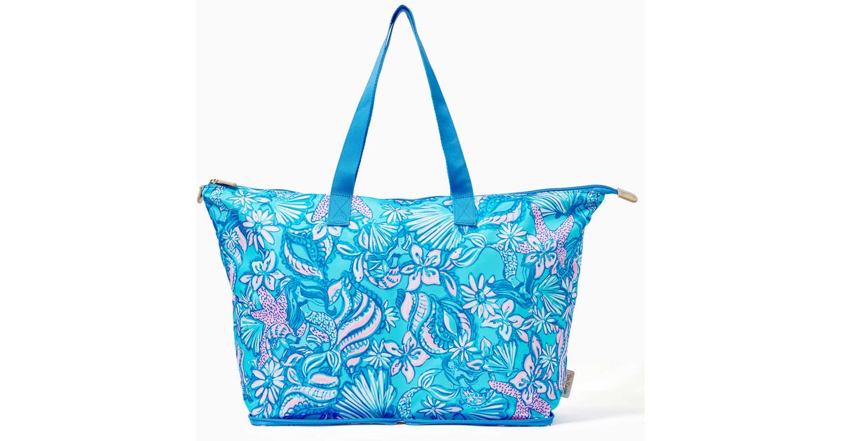 Lilly Pulitzer Getaway Packable Tote in Blue Lyst
