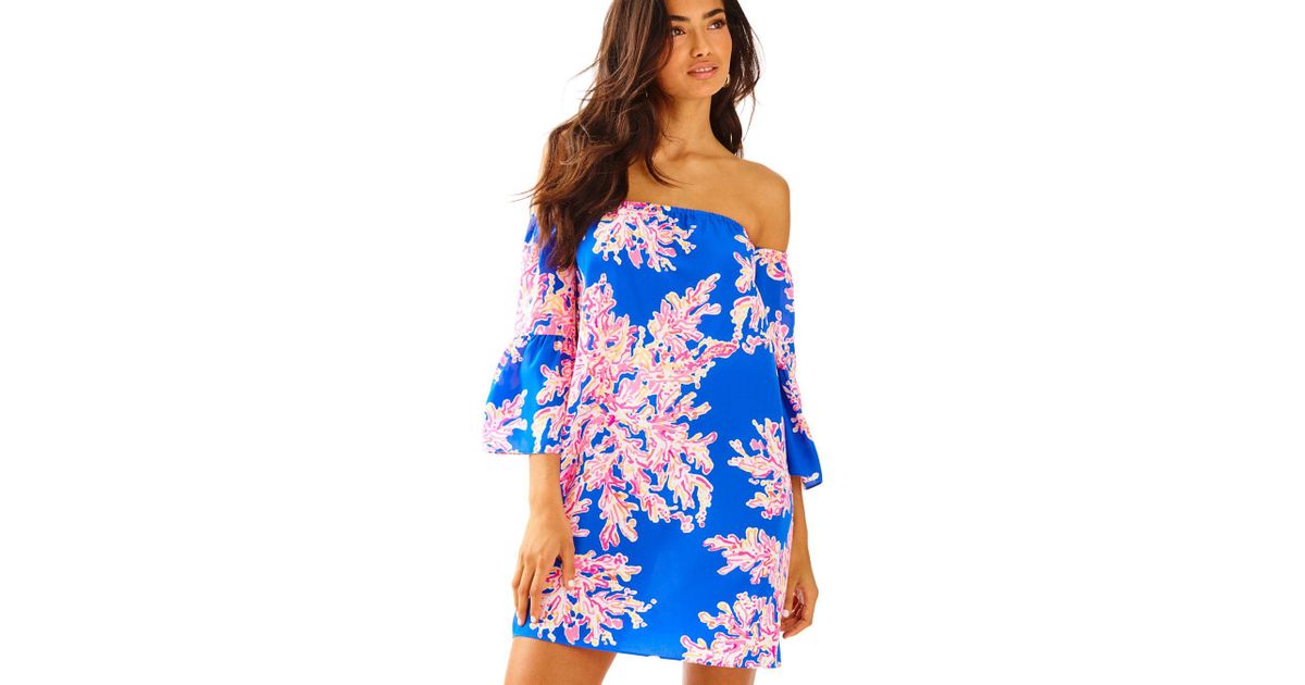 off the shoulder lilly pulitzer dress