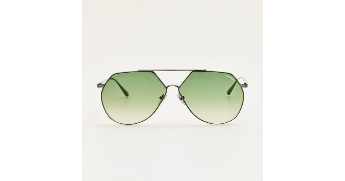 Linda Farrow Nana Sunglasses in Green | Lyst UK