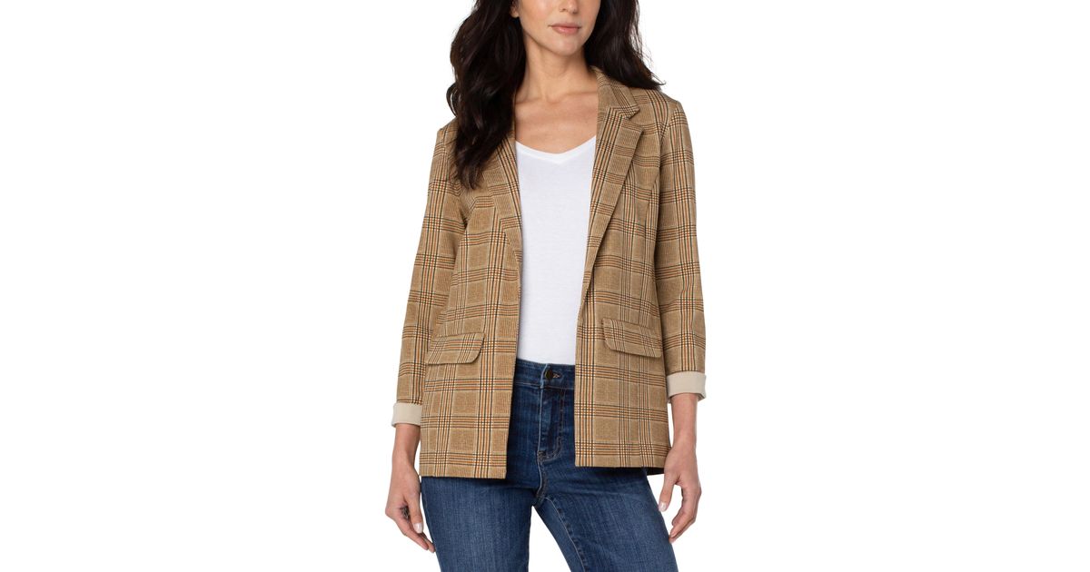Liverpool Jeans Company Denim Boyfriend Blazer With Princess Dart