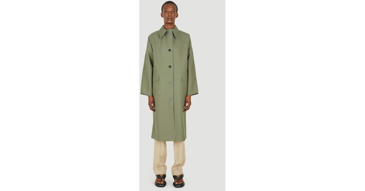 Green hotsell rubber raincoat