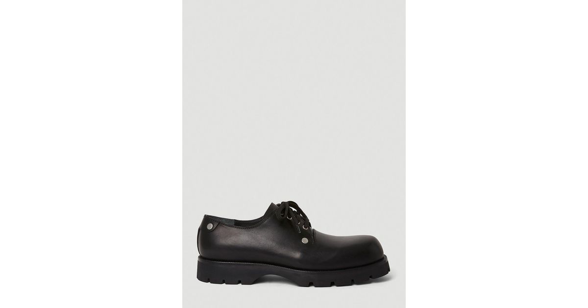 jil-sander-Black-Stud-Derby- jil-sander-Black-Stud-Derby-