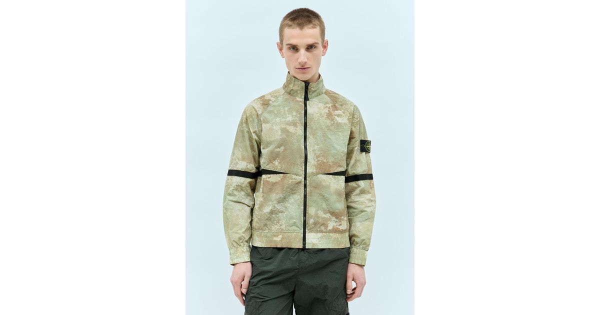 Stone island grid hot sale camo pants