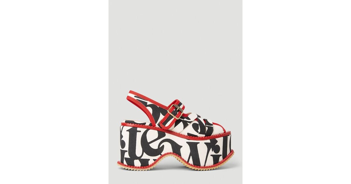 Vivienne Westwood Northern Sole Platform Sandals in Red | Lyst