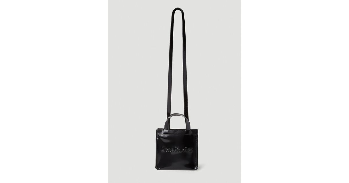 Acne Studios Logo Shopper Mini Tote Bag in Black | Lyst Canada