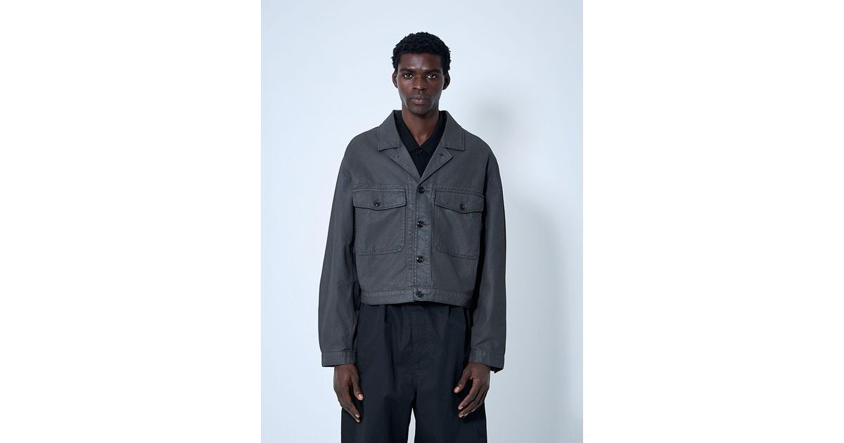 Lemaire Trucker Jacket in Blue for Men | Lyst