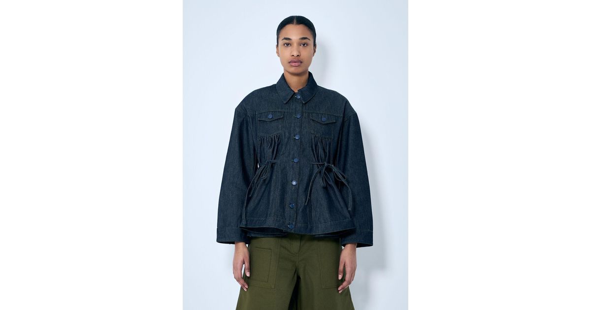 cecilie bahnsen denim jacket デニムジャケット BANKS | JACKET DENIM INDIGO / BLACK