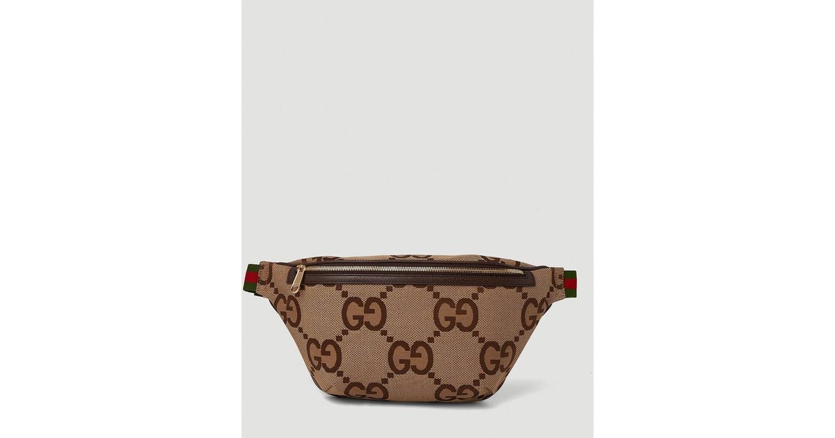 Gucci Jumbo Gg Belt Bag in Natural Lyst