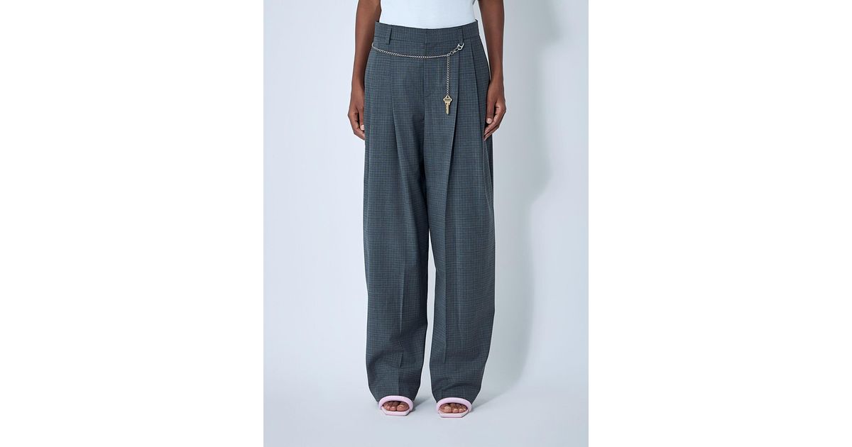 Alexander Wang Tailored Wool Pants In Blue Lyst UK 