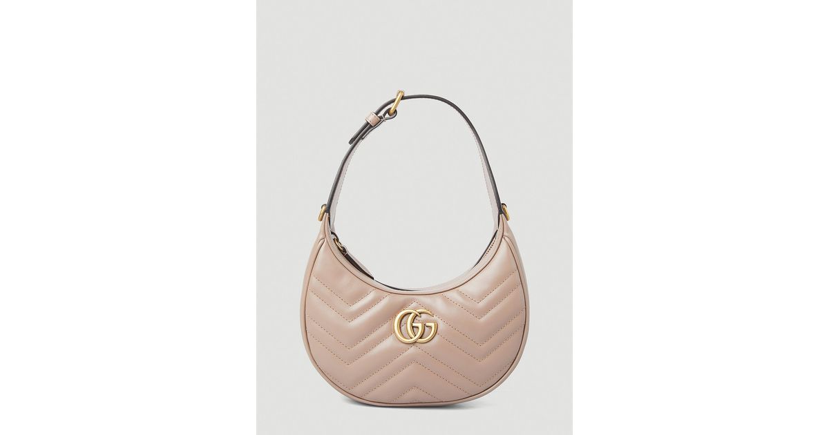gucci marmont half moon mini bag