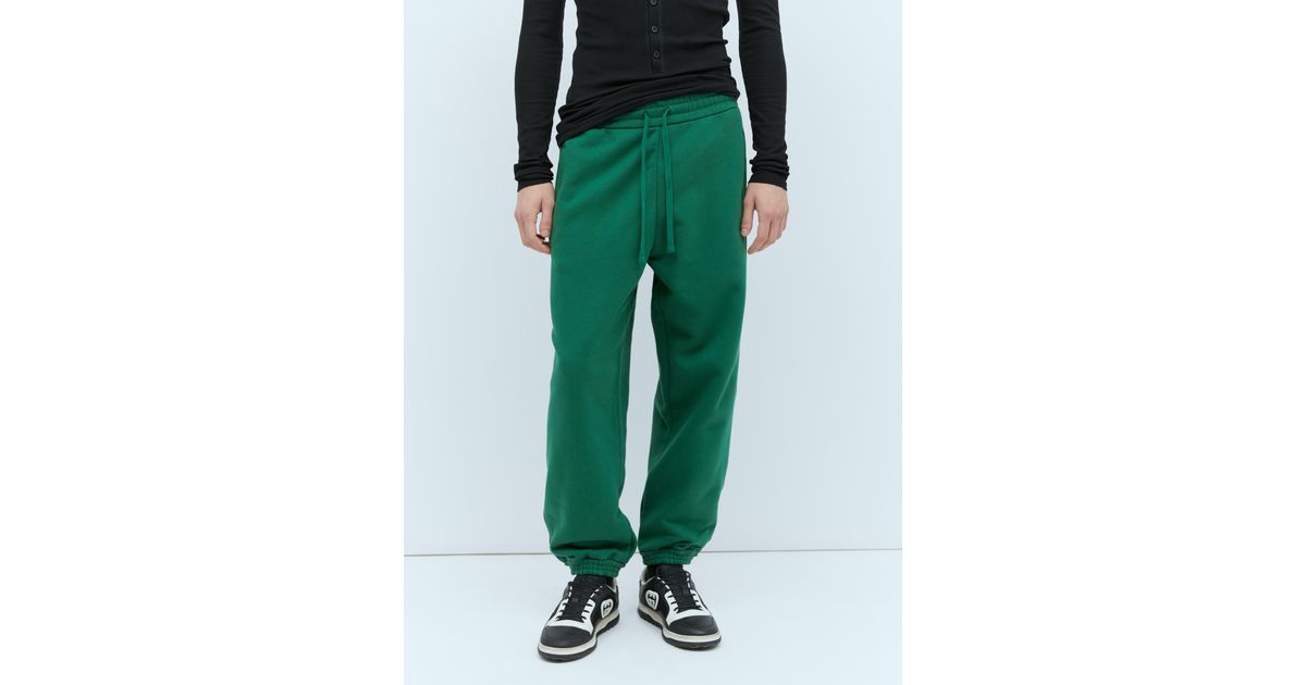 Green gucci track best sale pants