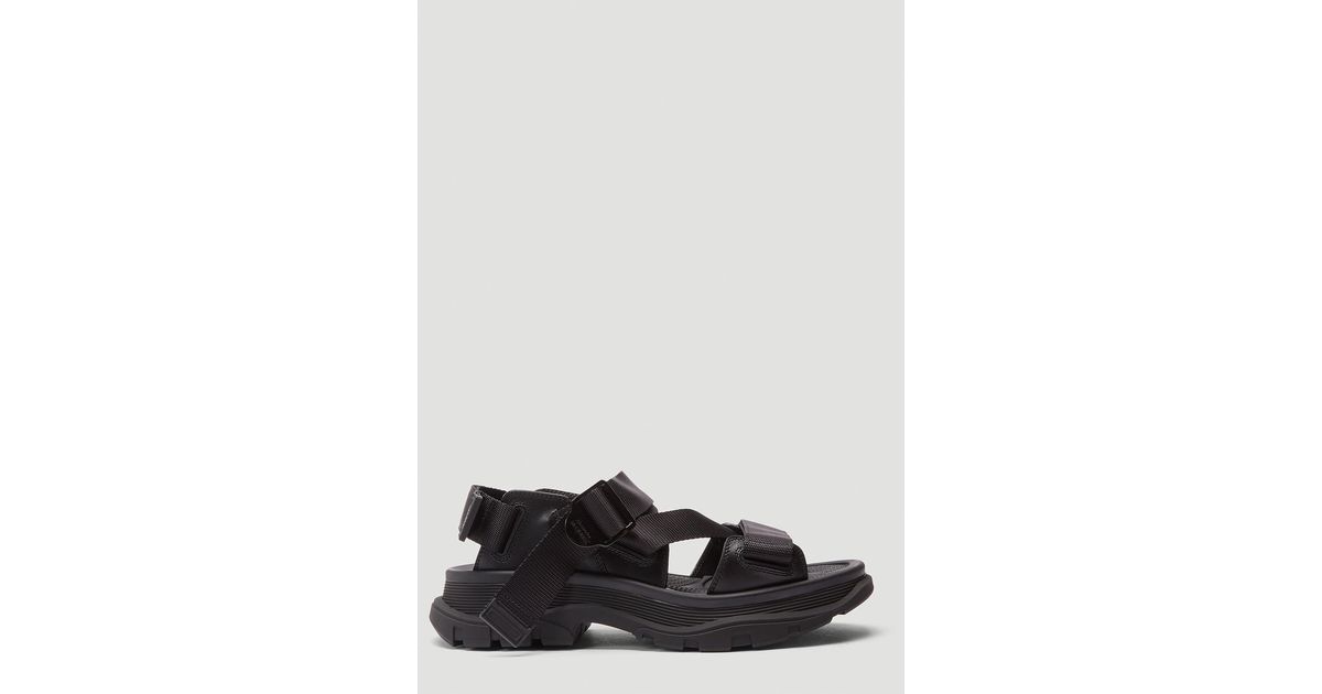 Black sandals on sale with white sole