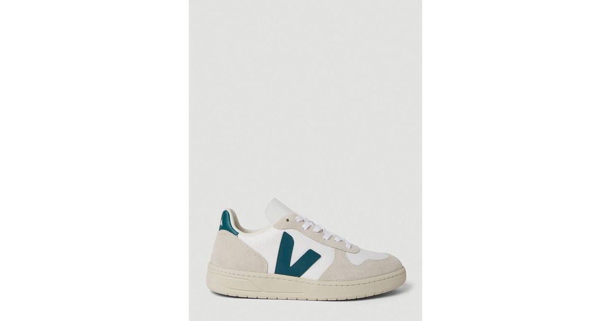 Veja Leather V10 Sneakers in Beige (White) Lyst