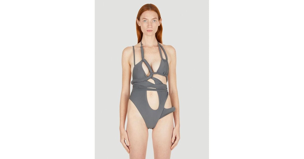 Entire studios S06 Swimsuit in Blue Lyst Australia