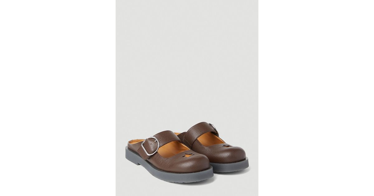 サンダル・ミュール Acne Studios Buckle Mules - Acne Studios - Leather - Brown 26378867_57733480_1000.jpg