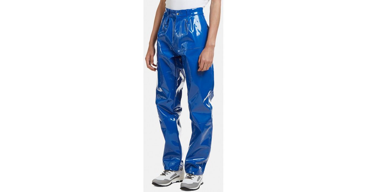 GmbH Seam Pvc Pants Blue for Men | Lyst