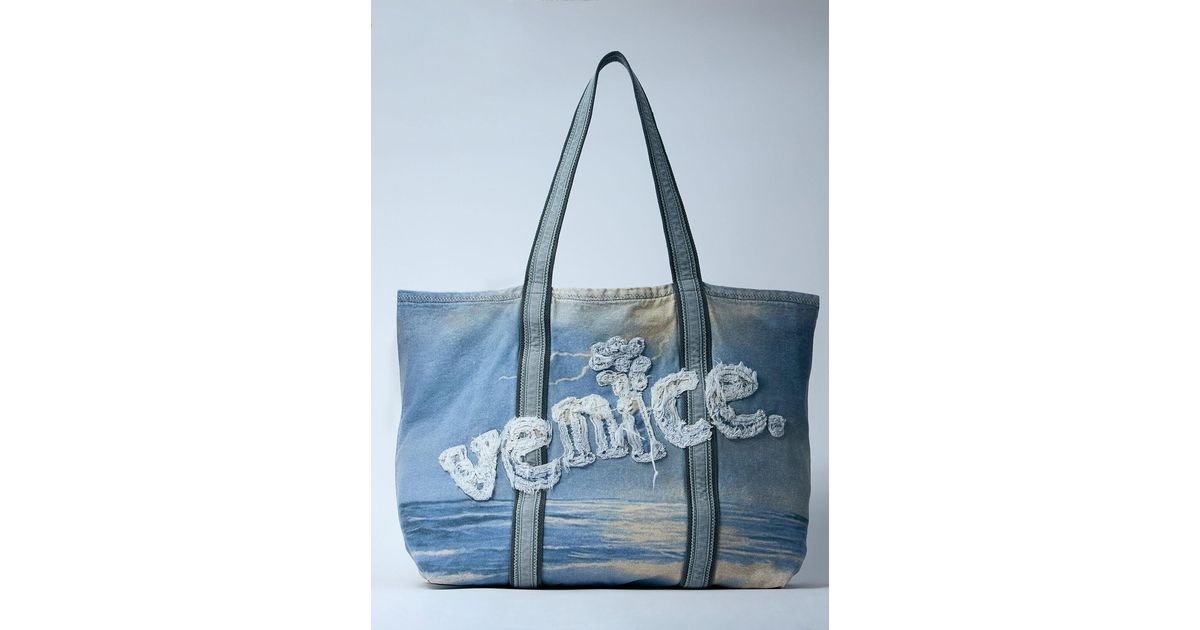 ERL Venice Tote Bag in Blue for Men | Lyst