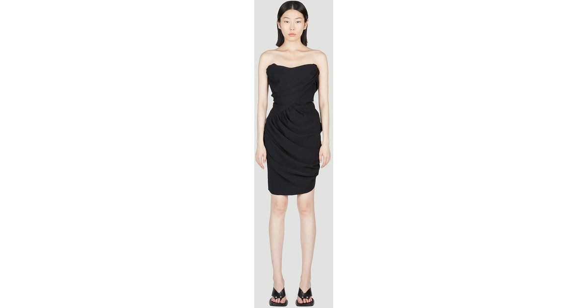 Vivienne Westwood Pointed Corset Dress in Black | Lyst