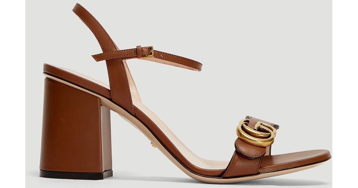 gucci marmont sandal brown