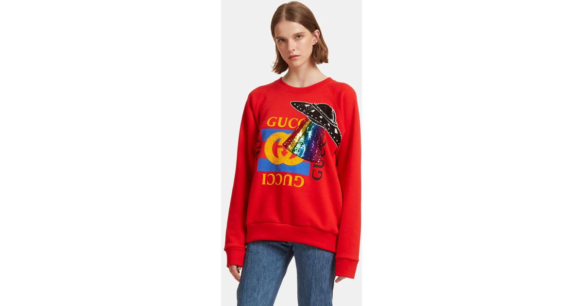 gucci spaceship sweater