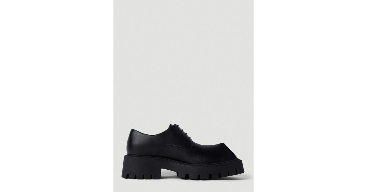 Balenciaga Rhino Derby Lace Up Shoes in White | Lyst