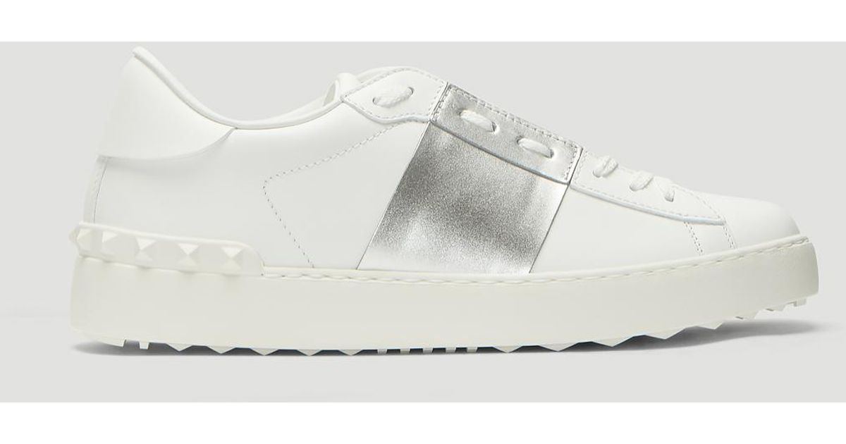 valentino sneakers silver