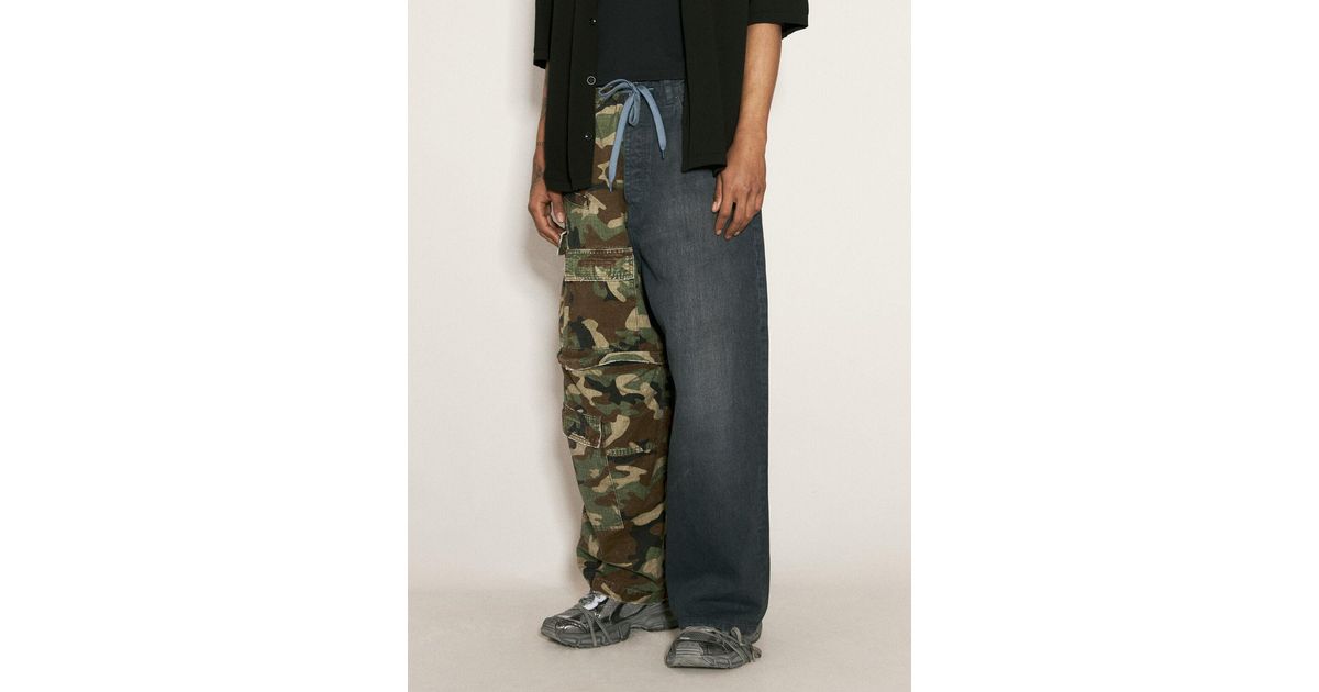 Balenciaga Camo Hybrid Baggy Pants in Gray for Men Lyst