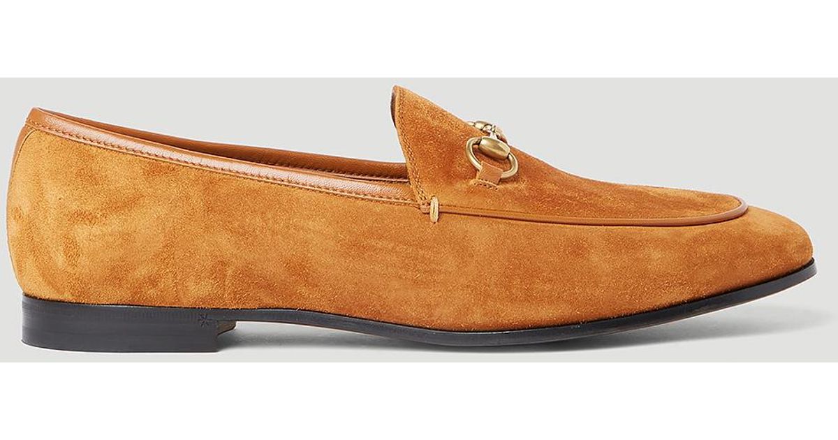 Gucci Jordaan Loafers in Brown Lyst
