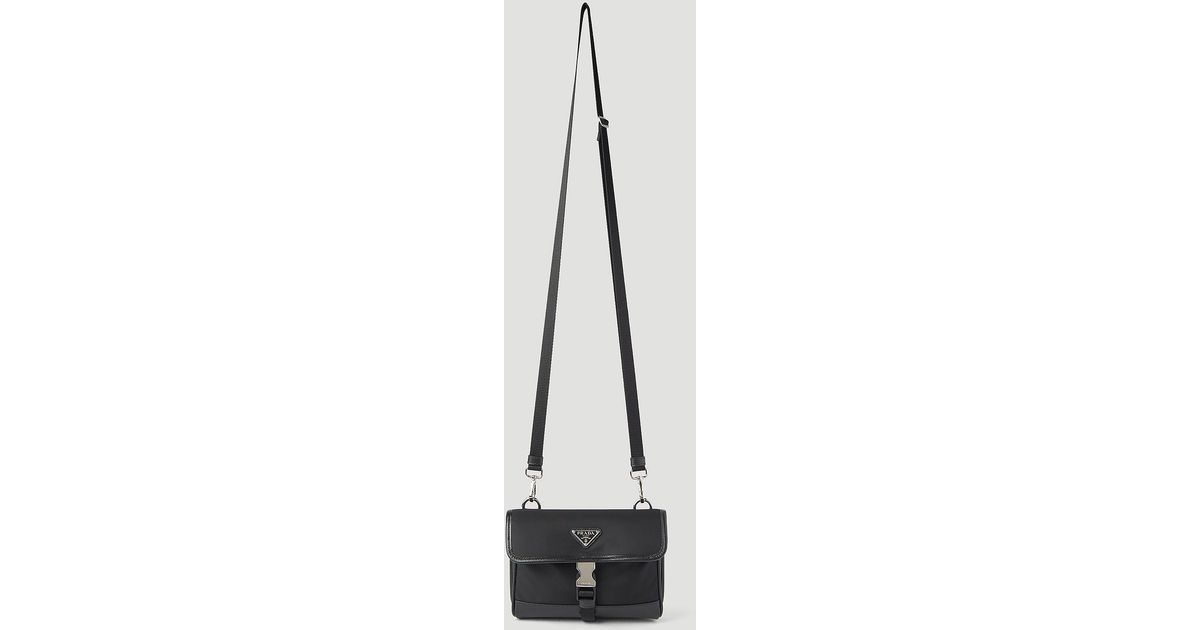 Prada Renylon Phone Crossbody Bag in White for Men Lyst