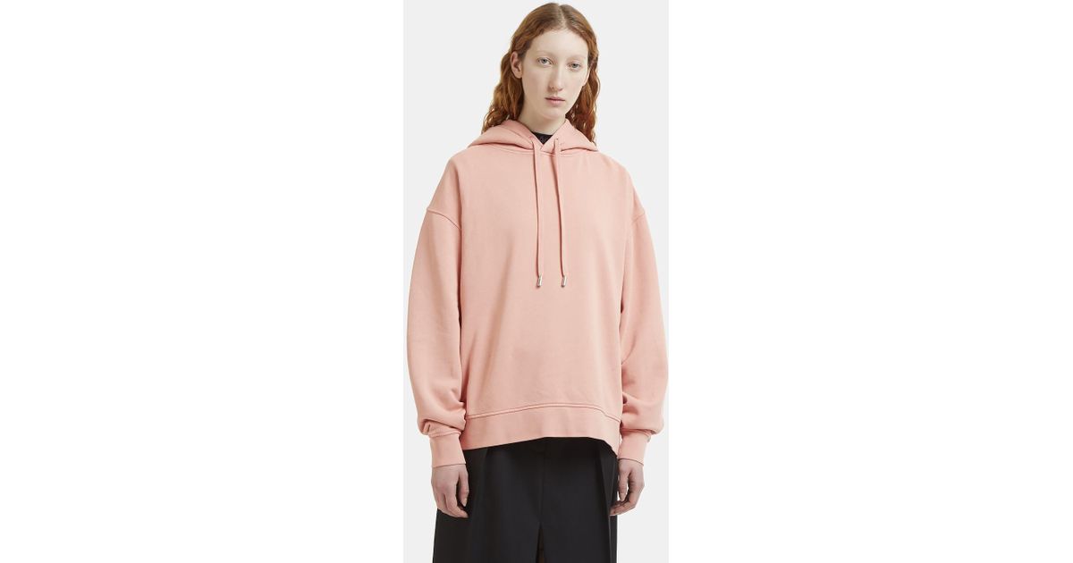acne studios pink hoodie