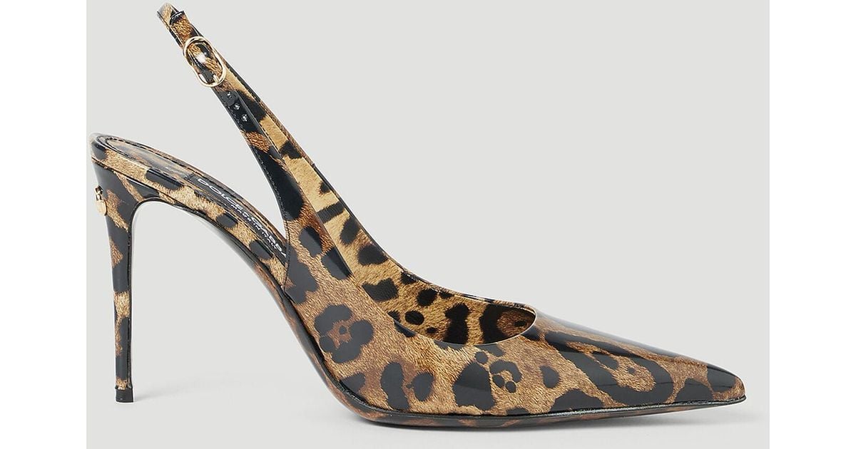dolce and gabbana leopard heels