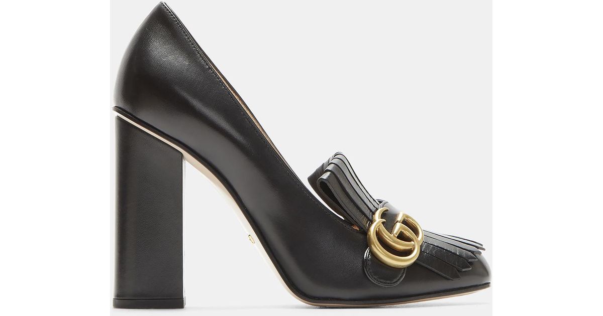 gucci marmont high heel pumps