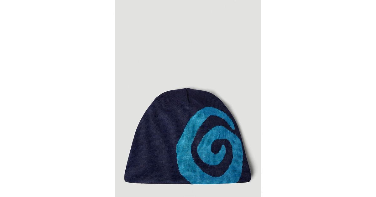 Ostrya Swirl Beanie Hat in Blue for Men | Lyst