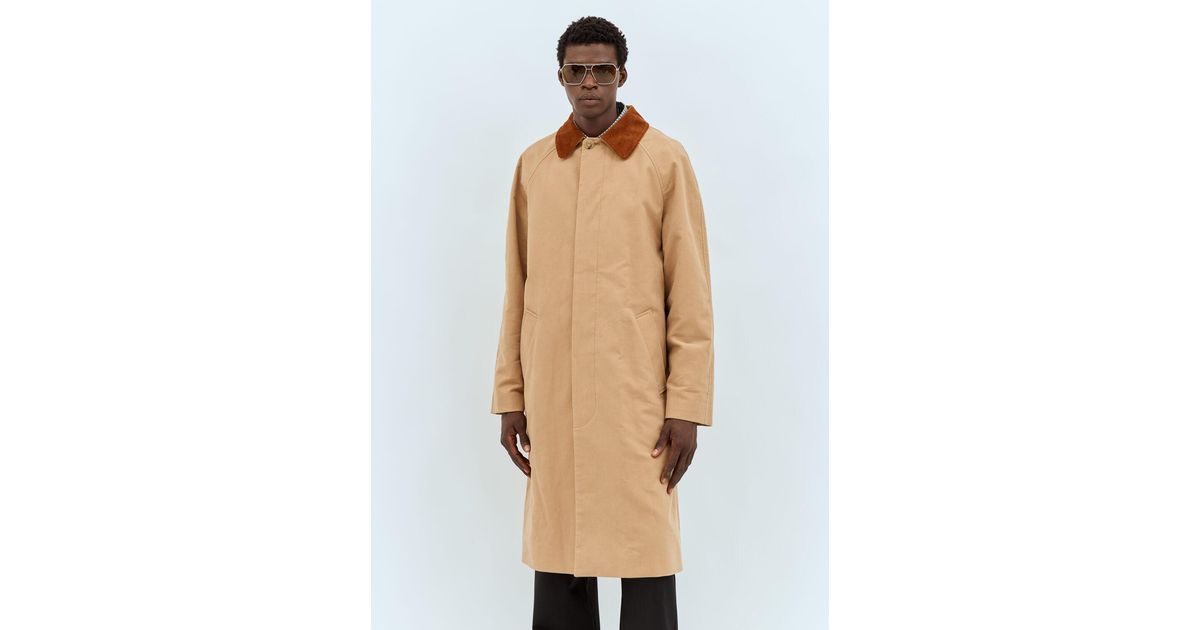 A.P.C. Gaspard Mac Coat in Natural for Men | Lyst