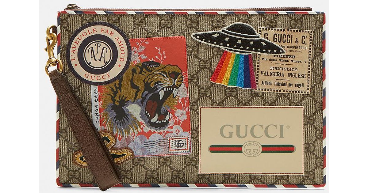 gucci courrier gg supreme pouch