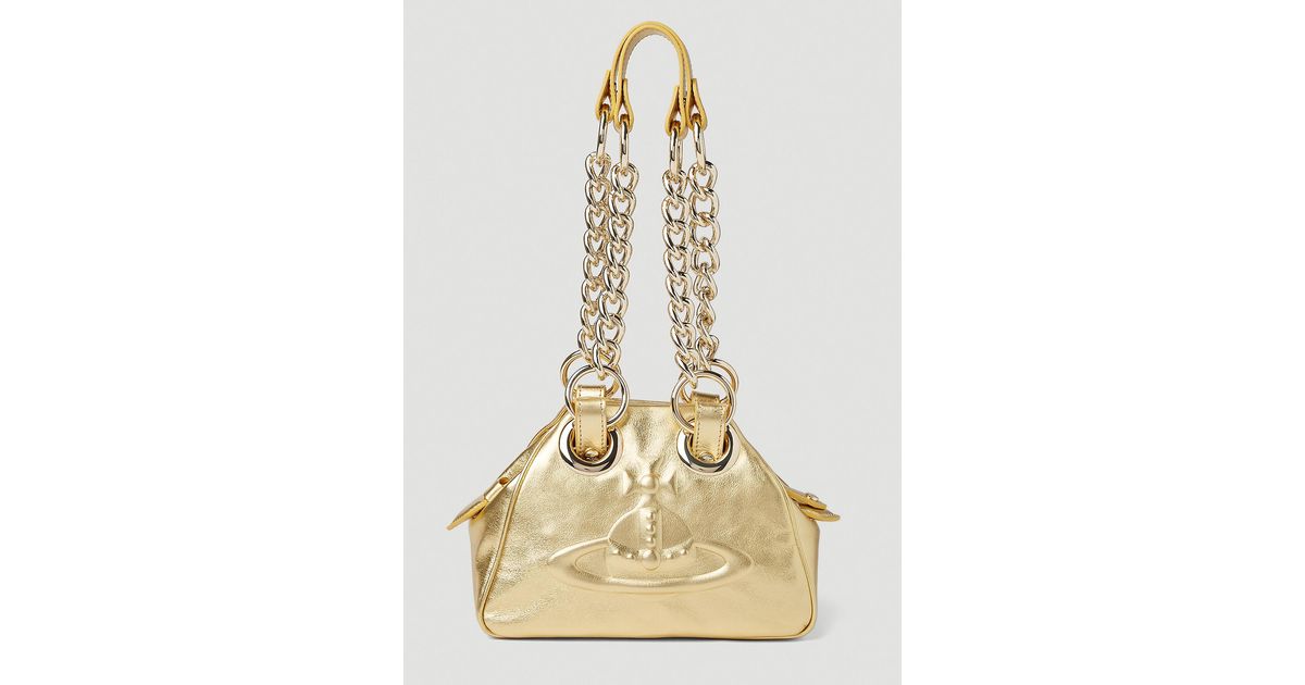 Vivienne Westwood Archive Orb Chain Shoulder Bag in Natural Lyst